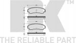NK 222218 комплект тормозных колодок, дисковый тормоз на NISSAN SUNNY III Liftback (N14)