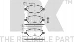 NK 222369 комплект тормозных колодок, дисковый тормоз на FIAT STILO (192)