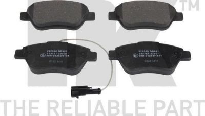 NK 222380 Комплект тормозных колодок, диско