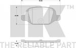 NK 222386 комплект тормозных колодок, дисковый тормоз на FIAT DOBLO вэн (223, 119)