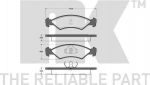 NK 222504 комплект тормозных колодок, дисковый тормоз на FORD FIESTA фургон (FVD)