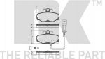 NK 222511 комплект тормозных колодок, дисковый тормоз на FORD SCORPIO I (GAE, GGE)