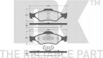 NK 222556 комплект тормозных колодок, дисковый тормоз на FORD FIESTA IV (JA_, JB_)