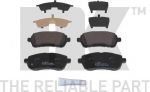 NK 222573 комплект тормозных колодок, дисковый тормоз на MAZDA 2 (DE)