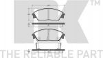 NK 222615 комплект тормозных колодок, дисковый тормоз на HONDA PRELUDE III (BA)