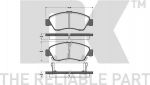 NK 222625 комплект тормозных колодок, дисковый тормоз на HONDA CIVIC VI купе (EJ, EM1)