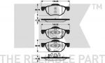 NK 222636 комплект тормозных колодок, дисковый тормоз на HONDA ACCORD VII Tourer (CM)