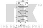 NK 222642 комплект тормозных колодок, дисковый тормоз на HONDA ACCORD VIII (CU)