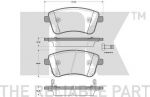 NK 223438 комплект тормозных колодок, дисковый тормоз на KIA VENGA (YN)