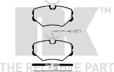 NK 223734 комплект тормозных колодок, дисковый тормоз на PEUGEOT 405 II (4B)
