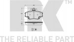 NK 223953 комплект тормозных колодок, дисковый тормоз на RENAULT LOGAN I универсал (KS_)