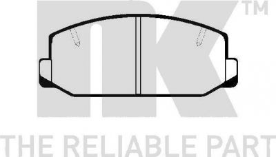 NK 224512 комплект тормозных колодок, дисковый тормоз на TOYOTA CELICA купе (RA4_, TA4_)