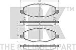 NK 224590 комплект тормозных колодок, дисковый тормоз на TOYOTA HILUX III пикап (KUN_, TGN_, LAN_, GGN_)