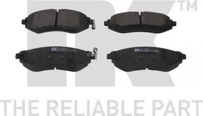 NK 225016 комплект тормозных колодок, дисковый тормоз на CHEVROLET AVEO Наклонная задняя часть (T250, T255)