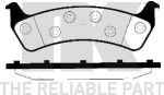 NK 229312 комплект тормозных колодок, дисковый тормоз на JEEP WRANGLER II (TJ)