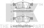 NK 229330 Колодки тормозные JEEP GRAND CHEROKEE IV 10- передние