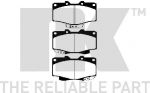 NK 229962 комплект тормозных колодок, дисковый тормоз на TOYOTA LAND CRUISER 80 (_J8_)