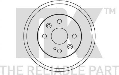 NK 253218 тормозной барабан на MAZDA 2 (DE)