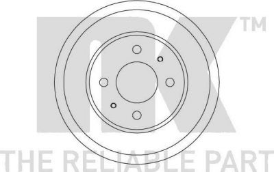 NK 253410 тормозной барабан на HYUNDAI ACCENT II седан (LC)