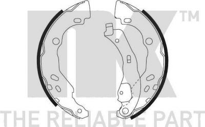 NK 2739690 комплект тормозных колодок на RENAULT CLIO II (BB0/1/2_, CB0/1/2_)