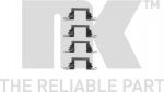 NK 7922614 комплектующие, колодки дискового тормоза на NISSAN PATHFINDER II (R50)