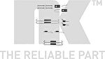NK 7922811 комплектующие, тормозная колодка на NISSAN ALMERA II (N16)