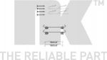 NK 7933808 комплектующие, стояночная тормозная система на CHRYSLER 300 C Touring (LX)