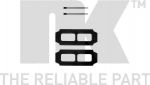 NK 7933987 комплектующие, колодки дискового тормоза на MERCEDES-BENZ T1 c бортовой платформой/ходовая часть (601)