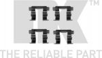 NK 7952251 комплектующие, колодки дискового тормоза на SUZUKI SWIFT II седан (AH, AJ)