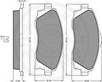 Optimal 10491 комплект тормозных колодок, дисковый тормоз на OPEL CORSA C фургон (F08, W5L)