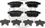 Optimal 12377 Колодки тормозные TOYOTA COROLLA 1.4 VVT-I 02>/AURIS 1.6/1.4 07> задние