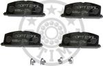 Optimal 9348 комплект тормозных колодок, дисковый тормоз на TOYOTA COROLLA Liftback (_E8_)