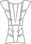 OXFORD Наклейка на бак Arrow Tank Bumper White (OX521)