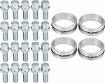 Монтажный комплект OZ Racing 81710018 для Volkswagen, Seat, Audi и Skoda: 20 болтов B11 M12x1,5, резьба 20 мм, конус 60°, SW17, 4 кольца S 68/57,06 мм
