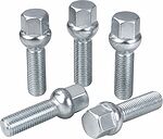 Комплект сферических колесных болтов OZ Racing R50U 80910196: 5 штук, M14x1,5, резьба 50 мм, сфера R12, SW17 Комплект сферических колесных болтов OZ Racing R50U 80910196: 5 штук, M14x1,5, резьба 50 мм, сфера R12, SW17