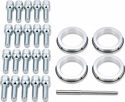Монтажный комплект OZ Racing 81710358 для Mercedes: 20 болтов R35K M12x1,5, резьба 34,9 мм, сфера R12, SW17, 4 кольца L 75/66,56 мм и штифт