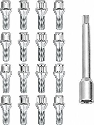 Комплект колесных болтов OZ Racing 81710557: 16 болтов VST20B24 M12x1,25, резьба 24 мм, конус 60°, Ø20 мм, ключ SW17