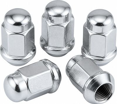 Комплект закрытых колесных гаек OZ Racing D84 81010173: 5 штук, M14x1,5, высота 38,5 мм, SW19, цинк