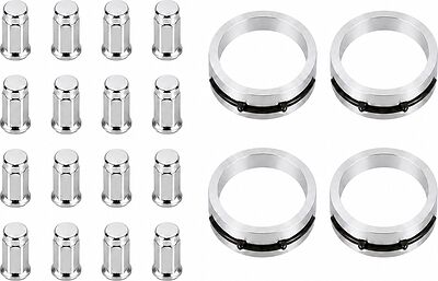 Монтажный комплект OZ Racing 81710006 для Honda и Rover: 16 закрытых гаек D6 M12x1,5, конус 60°, SW19, высота 34 мм, 4 кольца S 68/56,1 мм со стопорами
