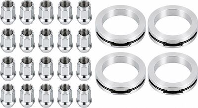 Монтажный комплект OZ Racing 81710197 для Toyota и Lexus: 20 открытых гаек D21 M12x1,5, конус 60°, SW21, высота 25 мм, 4 кольца XL 79/60,1 мм со стопорами