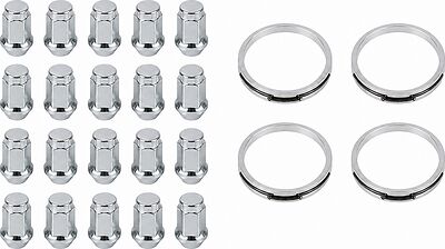 Монтажный комплект OZ Racing 81710291 для Chrysler: 20 закрытых гаек D6 M12x1,5, конус 60°, SW19, высота 34 мм, 4 кольца S 68/57,06 мм со стопорами, инструкция по снятию эластичных шайб