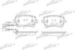 PATRON Колодки тормозные дисковые задн VW: MULTIVAN V 03-, TRANSPORTER V c бортовой платформой 03-, TRANSPORTER V фургон 03- (PBP1644)