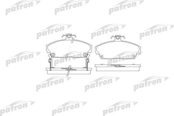 PATRON Колодки тормозные дисковые передн HONDA: CIVIC IV Fastback 94-97, CIVIC V Aerodeck 98-01, CIVIC V Fastback 97-01, CIVIC VI Hatchback 02-05, CONCERTO 89-96, CONCERTO седан 8 (PBP613)