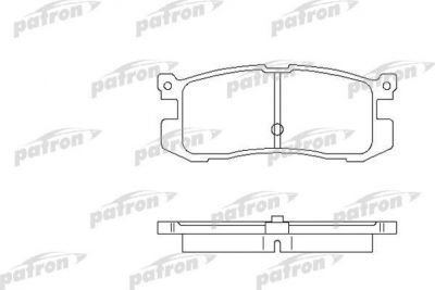 Patron PBP630 комплект тормозных колодок, дисковый тормоз на MAZDA 626 III Station Wagon (GV)