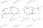 PATRON Колодки тормозные дисковые передн NISSAN: 180SX купе 91-94, CEFIRO седан 94-99, LAUREL 90-93, MAXIMA 88-94, MAXIMA QX 95-00, MAXIMA Station Wagon 97- (PBP691)