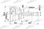 PATRON ШРУС наружн к-кт FIAT: 127 78-82, FIORINO Pick up 94-01, FIORINO фургон 88-01, PANDA 80-04, PANDA Van 86-04, UNO 83-95, LANCIA: Y10 85-95, SEAT: FURA (PCV1019)
