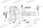 PATRON ШРУС наружн к-кт TOYOTA: CAMRY 83-05/91, CARINA II 10/83-05/88, CELICA GT 85-01/94, COROLLA 83-06/92, RAV 4 I 2.0 16v 06/94-06/00, без ABS (PCV1070)