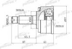 PATRON ШРУС наружный 28x60x32 HONDA CR-V II (RD4,RD5,RD6,RD7,RD8,RD9) 2.0 i-VTEC [K20A4] 150 л.с. Бензин 02-06 (PCV1076)