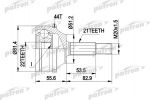 PATRON ШРУС наружн к-кт RENAULT: MEGANE Cabriolet 96 - 03, MEGANE Classic 96 - 03, MEGANE Coach 96 - 03, MEGANE Grandtour 99 - 03, MEGANE I 96 - 03, MEGANE S (PCV1310)