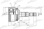 PATRON ШРУС наружн к-кт OPEL: Vectra B 00-02 (PCV1618)